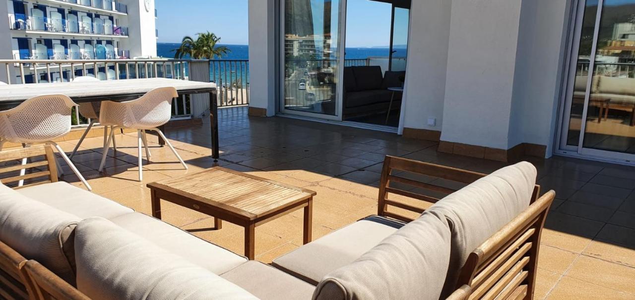 Beautiful Loft, Huge Sunny Terrace, View Over The Beach And Sea Rosas Exterior foto